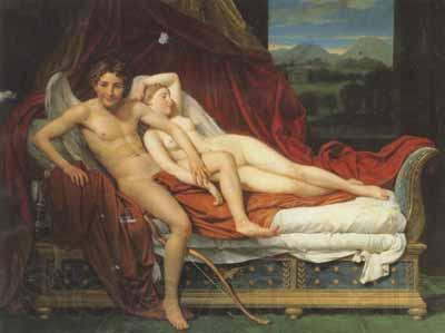 Jacques-Louis David Cupid and psyche (mk02) France oil painting art